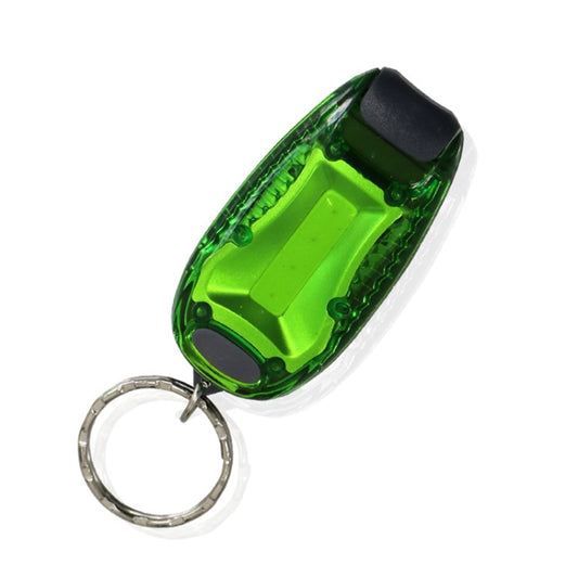 Multifunctional Portable Bicycle Taillight Helmet Light Running Warning Light Luminous Keychain (Green) by buy2fix