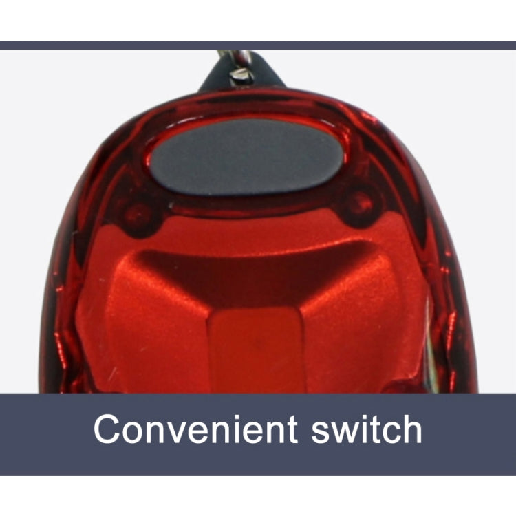 Multifunctional Portable Bicycle Taillight Helmet Light Running Warning Light Luminous Keychain (Blue) by buy2fix