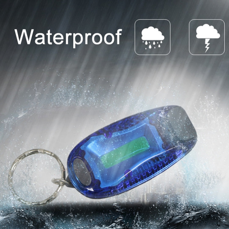 Multifunctional Portable Bicycle Taillight Helmet Light Running Warning Light Luminous Keychain (Blue) by buy2fix