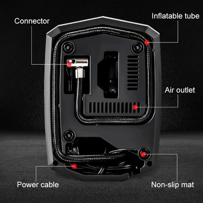Car 12V Portable Inflatable Cylinder Pedal Pointer Air Pump with Light - Inflatable Pump by buy2fix | Online Shopping UK | buy2fix