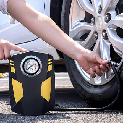 Car 12V Portable Inflatable Cylinder Pedal Pointer Air Pump with Light - Inflatable Pump by buy2fix | Online Shopping UK | buy2fix