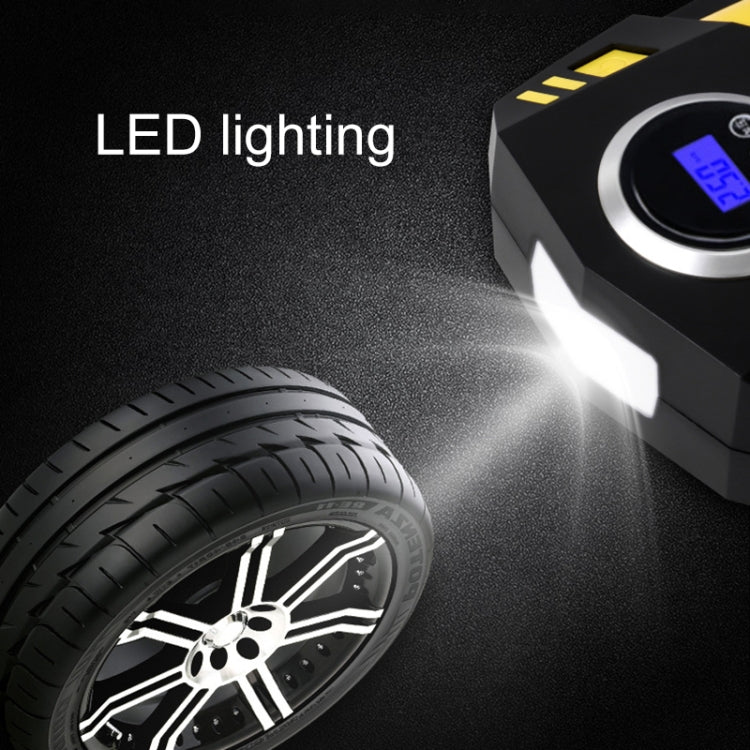 Car 12V Portable Inflatable Cylinder Pedal Digital Display Air Pump with Light & Tool Box - Inflatable Pump by buy2fix | Online Shopping UK | buy2fix
