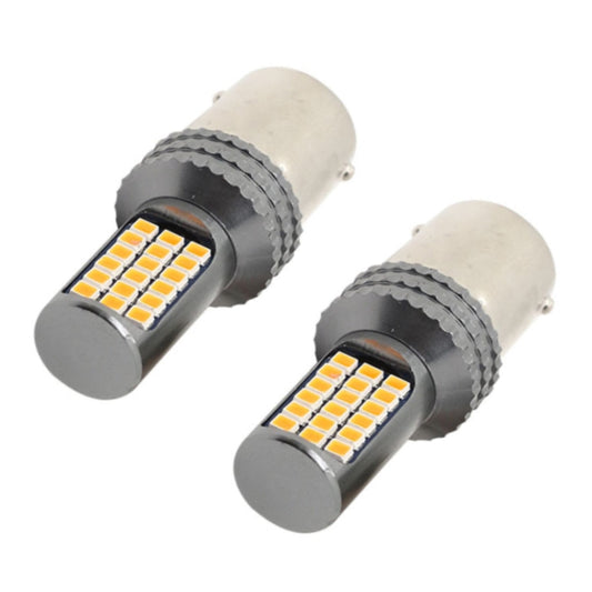 2 PCS 1156 / BA15S DC12V / 5W Car Turn Lights / Reversing Lights / Brake Lights with 36LEDs SMD-2025 Lamps (Yellow Light) - Brake Lights by buy2fix | Online Shopping UK | buy2fix