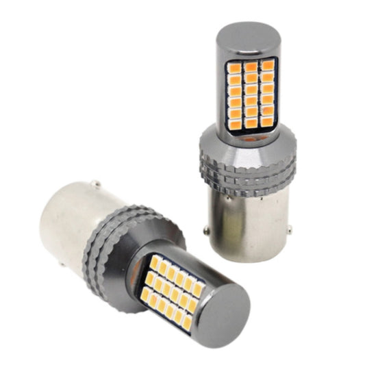 2 PCS 1156 / BA15S DC12V / 5W Car Turn Lights / Reversing Lights / Brake Lights with 36LEDs SMD-2025 Lamps (Yellow Light) - Brake Lights by buy2fix | Online Shopping UK | buy2fix