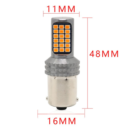 2 PCS 1156 / BA15S DC12V / 5W Car Turn Lights / Reversing Lights / Brake Lights with 36LEDs SMD-2025 Lamps (Yellow Light) - Brake Lights by buy2fix | Online Shopping UK | buy2fix