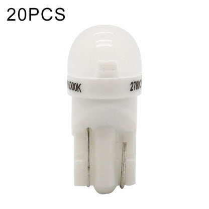 20 PCS T10 DC12V / 0.25W / 6500K / 20LM Car Round Head Plug-in Bubble Reading Light with 1LEDs SMD-3030 Lamps - Clearance Lights by buy2fix | Online Shopping UK | buy2fix