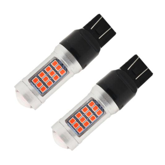 2 PCS 7443 DC12V / 2.2W Car Strobe Brake Lights with 42LEDs SMD-2835 Lamps(Red Light) - Brake Lights by buy2fix | Online Shopping UK | buy2fix