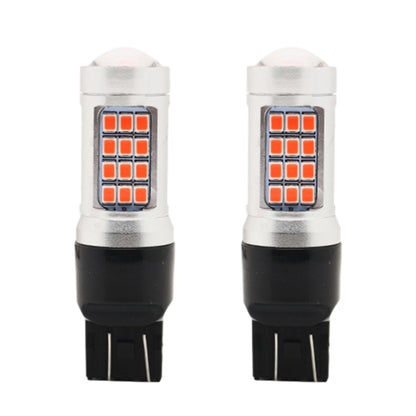 2 PCS 7443 DC12V / 2.2W Car Strobe Brake Lights with 42LEDs SMD-2835 Lamps(Red Light) - Brake Lights by buy2fix | Online Shopping UK | buy2fix