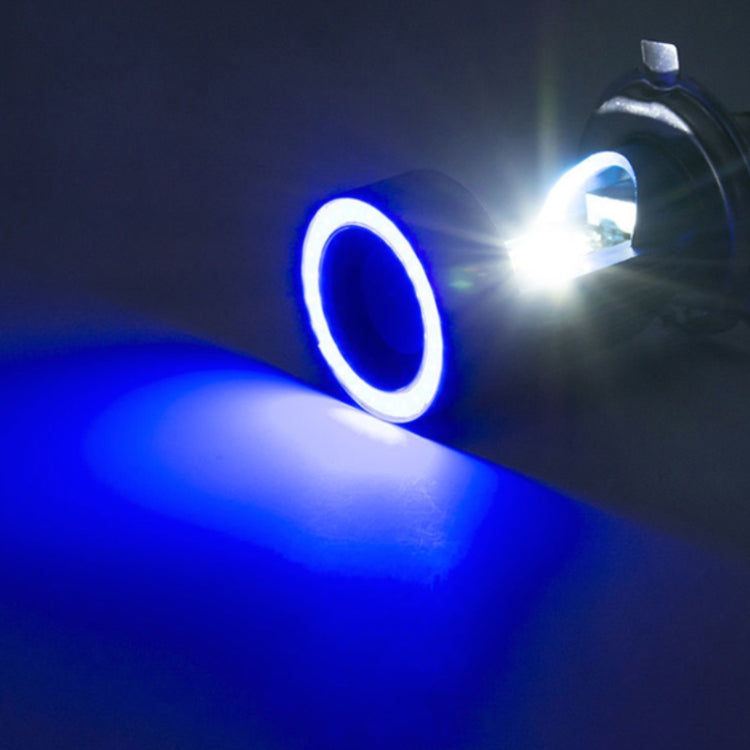 BA20D DC12-80V / 20W / 6000K / 2000LM Motorcycle Headlight with Angel Eyes (Blue) by buy2fix