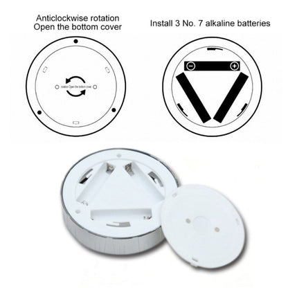 R-1633 4.5V / 0.3W 4LEDs Car Indoor Dome Light LED Touch Night Light (Silver) by buy2fix