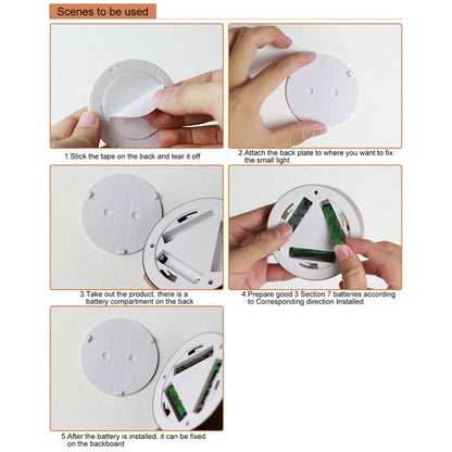 R-1633 4.5V / 0.3W 4LEDs Car Indoor Dome Light LED Touch Night Light (Gold) by buy2fix