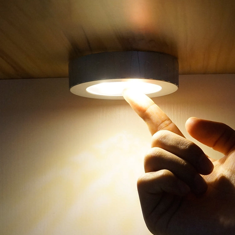 R-1633 4.5V / 0.3W 4LEDs Car Indoor Dome Light LED Touch Night Light (Silver) by buy2fix