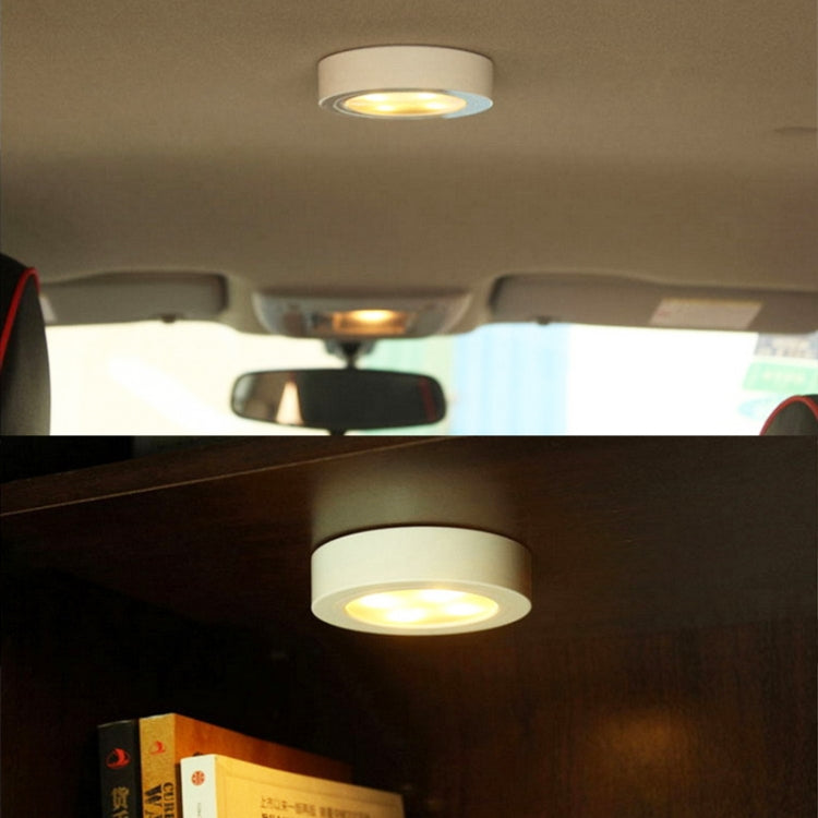 R-1633 4.5V / 0.3W 4LEDs Car Indoor Dome Light LED Touch Night Light (Gold) by buy2fix