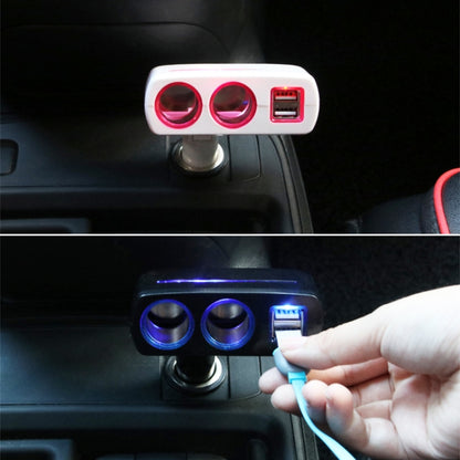 SHUNWEI SD-1918 80W 3.1A Car 2 in 1 Dual USB Charger (White) - Cigar Socket by SHUNWEI | Online Shopping UK | buy2fix