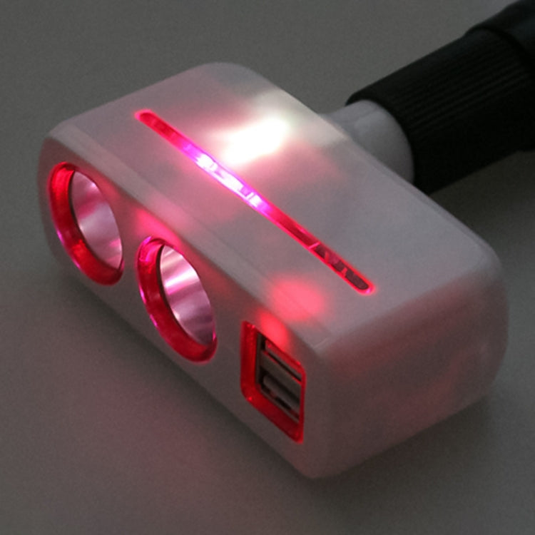 SHUNWEI SD-1918 80W 3.1A Car 2 in 1 Dual USB Charger (White) - Cigar Socket by SHUNWEI | Online Shopping UK | buy2fix