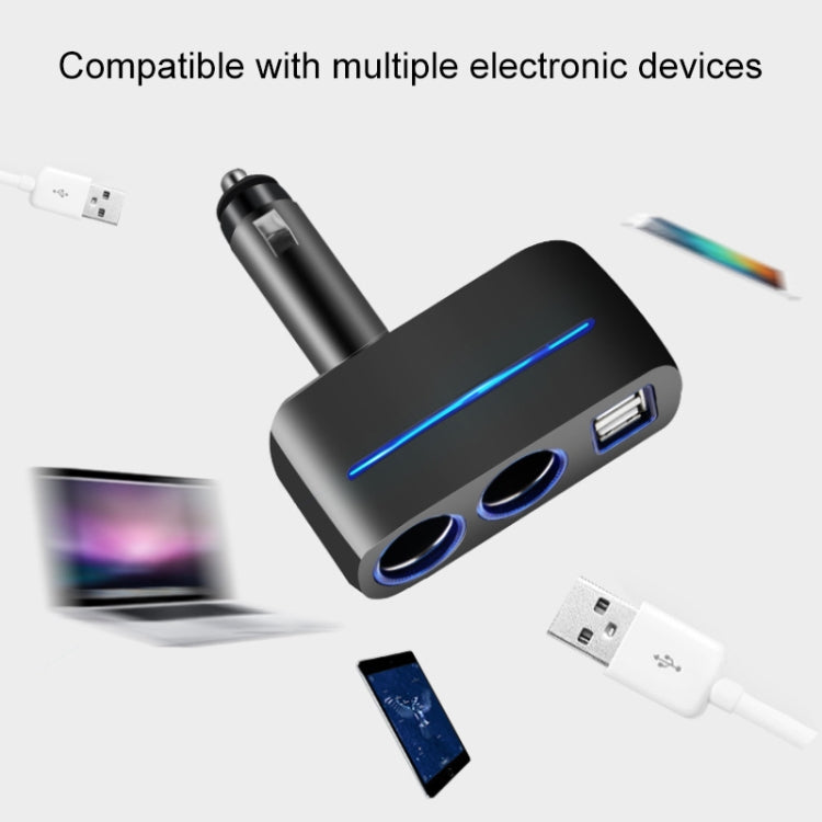 SHUNWEI SD-1918 80W 3.1A Car 2 in 1 Dual USB Charger (White) - Cigar Socket by SHUNWEI | Online Shopping UK | buy2fix