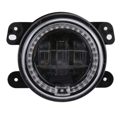 2 PCS DC12V-30V / 30W / 3A / 1440LM 12LEDs  4 inch Car LED Colorful Fog Light, Style: Black Background(White Light) - Fog / Driving Lights by buy2fix | Online Shopping UK | buy2fix