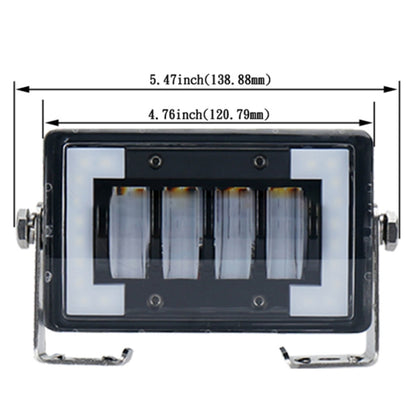 4.76 inch 24W DC 12-24V 1800LM IP67 Car Work Lights / Front Bumper Lights / Roof Lights, with Holder - Work Lights by buy2fix | Online Shopping UK | buy2fix