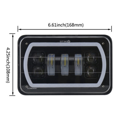 5 inch 30W DC 10-30V 7200LM IP67 Car LED Turn Signal / Headlight, with Angel Eyes - Work Lights by buy2fix | Online Shopping UK | buy2fix