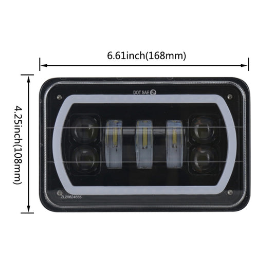 5 inch 30W DC 10-30V 7200LM IP67 Car LED Turn Signal / Headlight, with Angel Eyes - Work Lights by buy2fix | Online Shopping UK | buy2fix