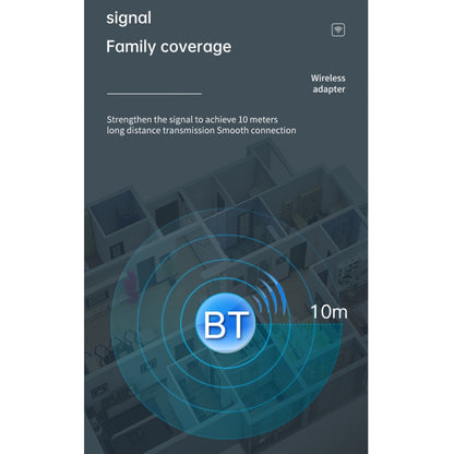 T-13 Bluetooth 5.0 LCD Digital Display Bluetooth Adapter Receiver Transmitter(Black) by buy2fix