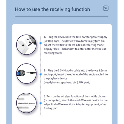 T-13 Bluetooth 5.0 LCD Digital Display Bluetooth Adapter Receiver Transmitter(Black) by buy2fix