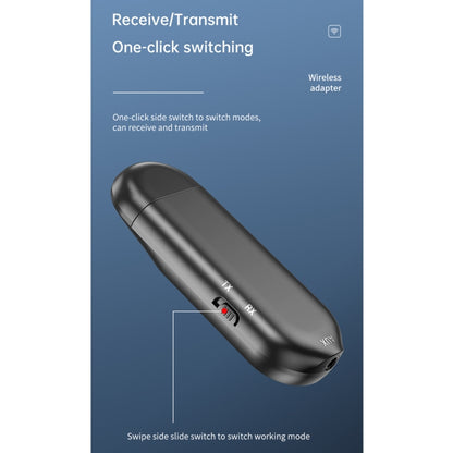 T-13 Bluetooth 5.0 LCD Digital Display Bluetooth Adapter Receiver Transmitter(Black) by buy2fix