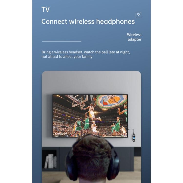 T-13 Bluetooth 5.0 LCD Digital Display Bluetooth Adapter Receiver Transmitter(Black) by buy2fix