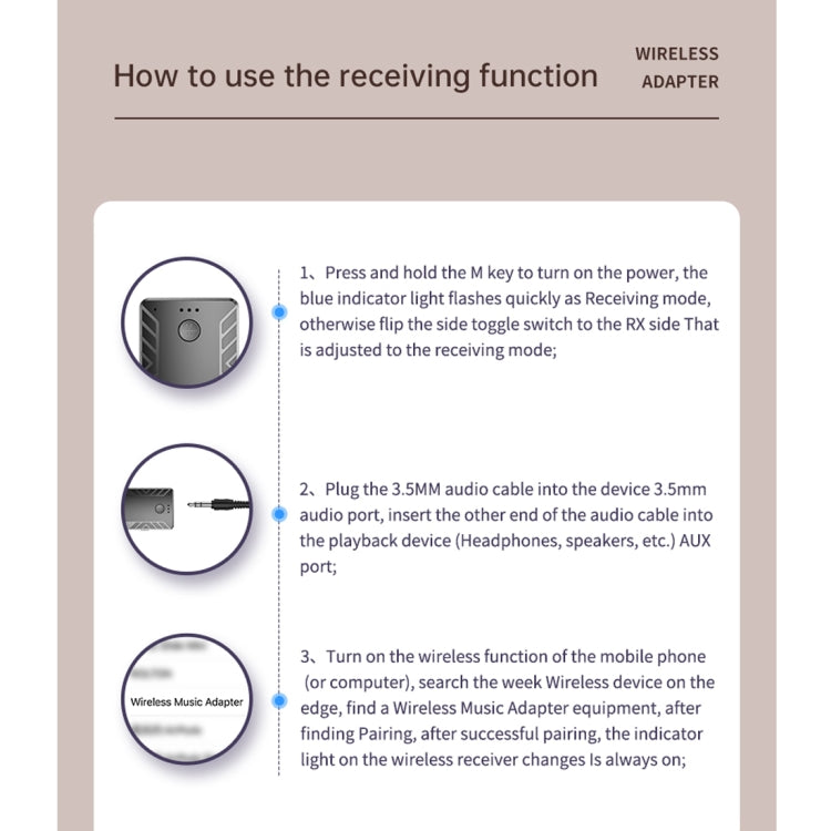 T-19 Bluetooth 5.0 2 In 1 Bluetooth Audio Adapter Receiver Transmitter by buy2fix