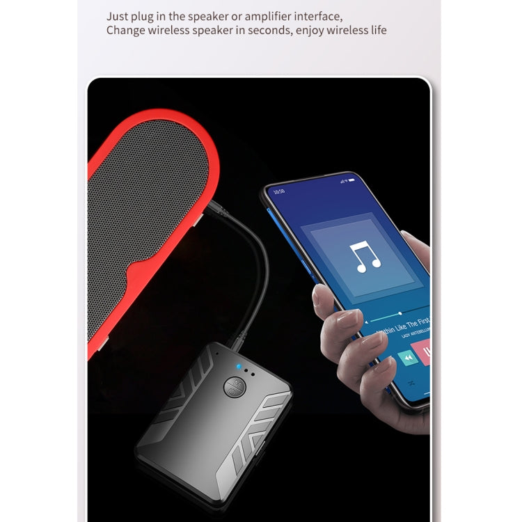 T-19 Bluetooth 5.0 2 In 1 Bluetooth Audio Adapter Receiver Transmitter by buy2fix