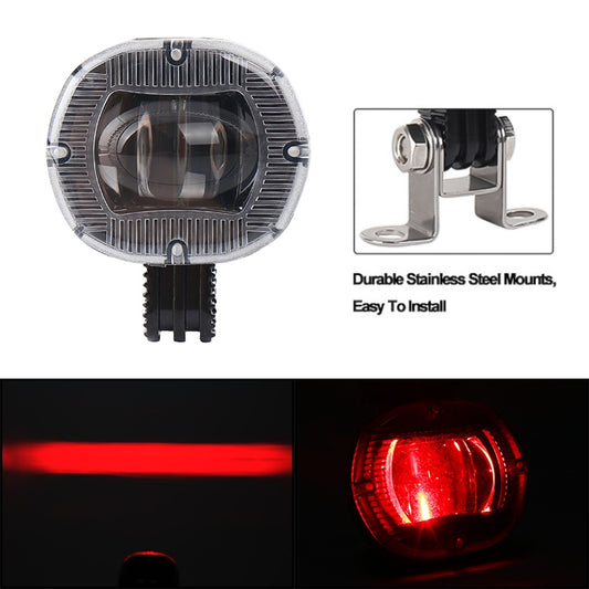 DC10-80V 10W IP67 900LM Car LED Forklift Warning Lights / Width Lights (Red Light) - Clearance Lights by buy2fix | Online Shopping UK | buy2fix