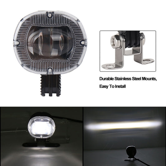 DC10-80V 10W IP67 900LM Car LED Forklift Warning Lights / Width Lights (White Light) - Clearance Lights by buy2fix | Online Shopping UK | buy2fix