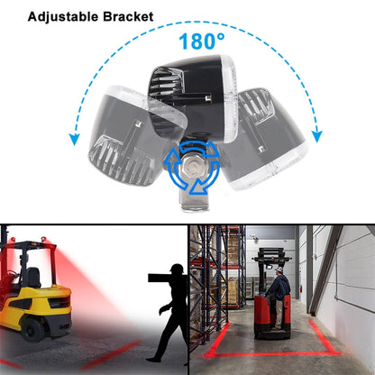 DC10-80V 10W IP67 900LM Car LED Forklift Warning Lights / Width Lights (Red Light) - Clearance Lights by buy2fix | Online Shopping UK | buy2fix