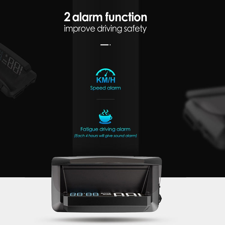 H400G Car 3.5 inch GPS Mode HUD Head-up Display Support Speed / Time / Distance Display by buy2fix