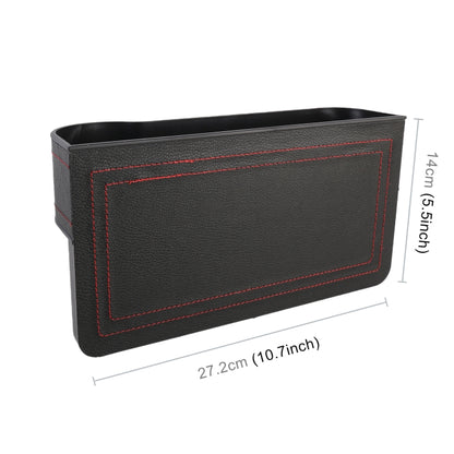 2 PCS Car Multi-functional Principal And Deputy Driver Seat Console Leather Box (Black) by buy2fix