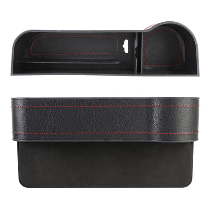 2 PCS Car Multi-functional Principal And Deputy Driver Seat Console Leather Box (Black) by buy2fix