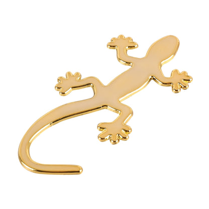 Gecko Shape Metal Car Luminous Decorative Sticker (Gold) by buy2fix