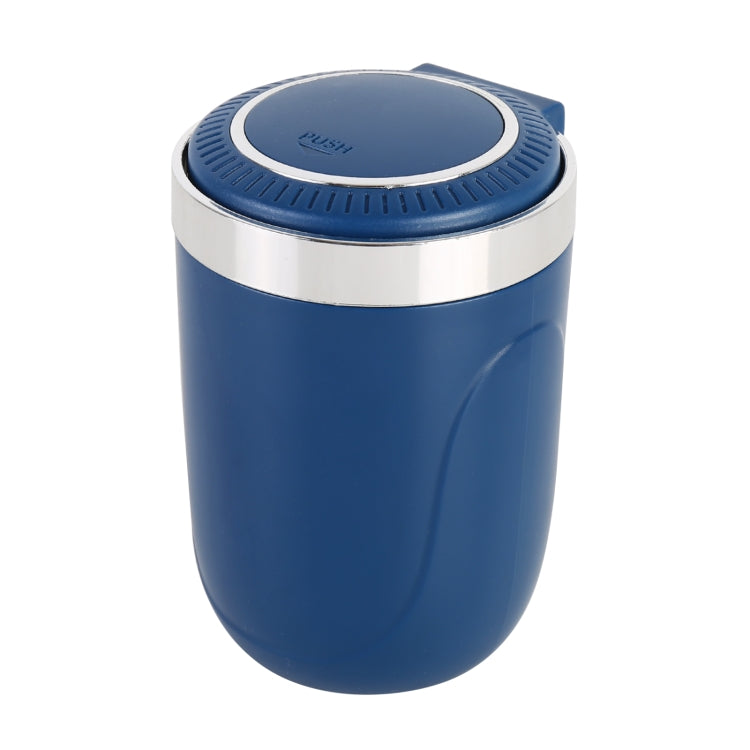 Portable Car Stainless Steel Liner Cigarette Ashtray with Light(Dark Blue) by buy2fix