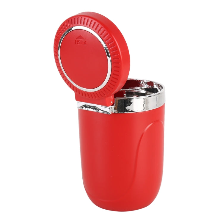 Portable Car Stainless Steel Liner Cigarette Ashtray with Light(Red) by buy2fix