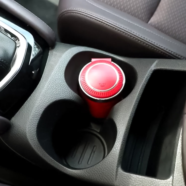 Portable Car Stainless Steel Liner Cigarette Ashtray with Light(Red) by buy2fix