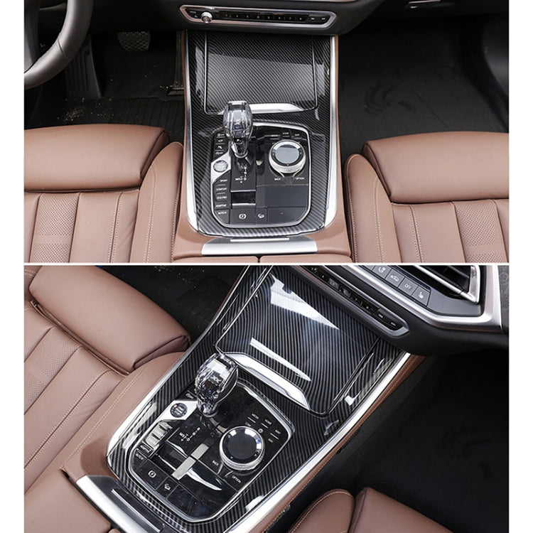 2 PCS Car Carbon Fiber Gear Panel Decorative Sticker for BMW X5 2020 by buy2fix