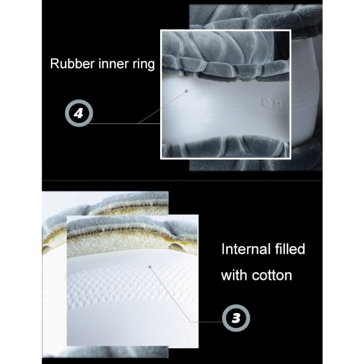 Car Universal Short Plush Warm Anti-skid Steering Wheel Cover, Adaptation Steering Wheel Diameter: 38cm (Beige) by buy2fix