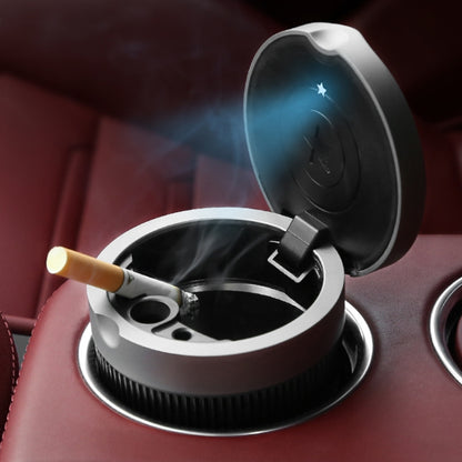 Multi-function Portable Creative LED Car Cigarette Ash Tray Ashtray with Lid(Red) by buy2fix