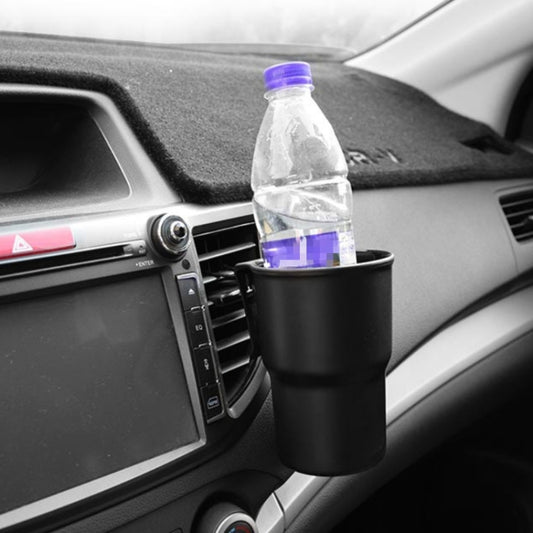 Multifunctional Car Water Cup Holder Hanging Storage Box Mobile Phone Holder Air Outlet Trash Can (Black) by buy2fix
