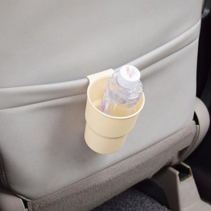 Multifunctional Car Water Cup Holder Hanging Storage Box Mobile Phone Holder Air Outlet Trash Can (Beige) by buy2fix