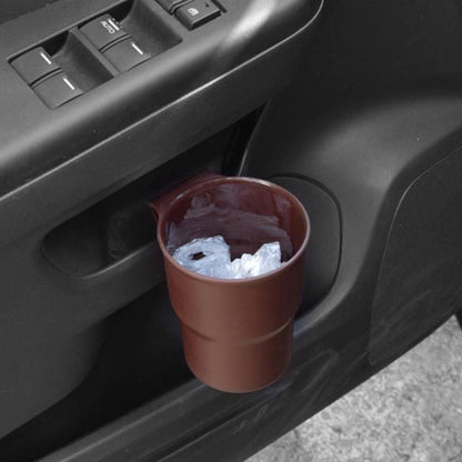 Multifunctional Car Water Cup Holder Hanging Storage Box Mobile Phone Holder Air Outlet Trash Can (Brown) by buy2fix