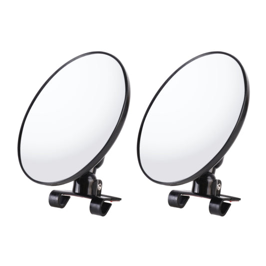 2 PCS Car Large Size Rearview Mirror Blind Spot Side Assistant Mirror (Black) by buy2fix
