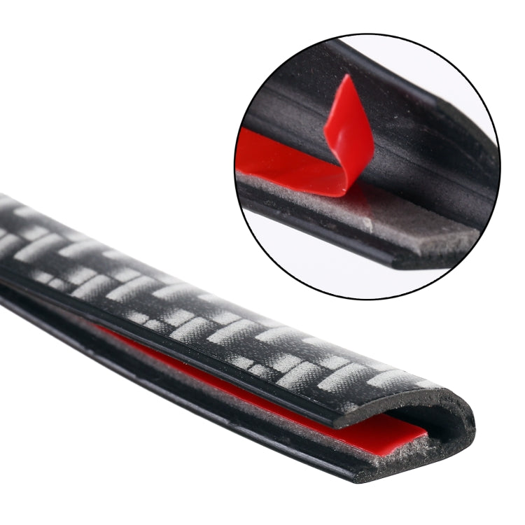 Car Carbon Fiber Texture Decoration Door & Window Seal Decorative Strip by buy2fix