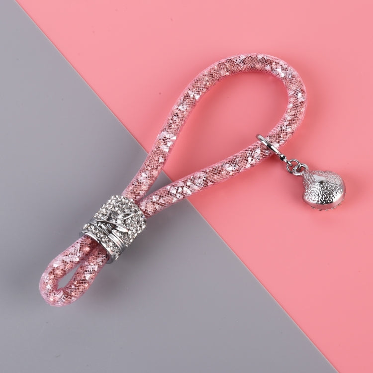 Car Diamond Metal + Plastic Keychain (Pink) by buy2fix
