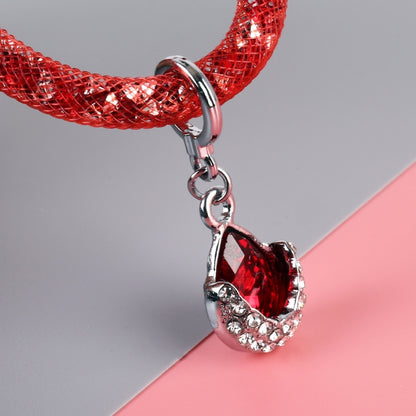 Car Diamond Metal + Plastic Keychain (Red) by buy2fix